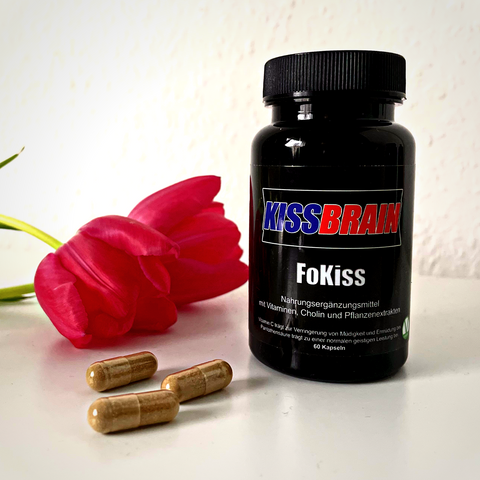 KissBrain FoKiss Rose Kapseln Braun Dose Schwarz